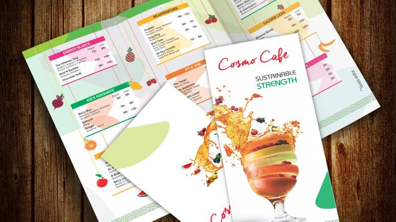 Cosmo Synthetic Paper for Menu Cards Application