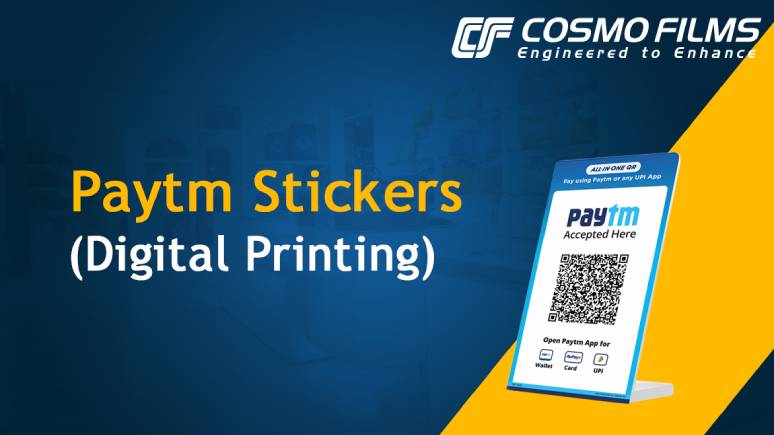 Cosmo Synthetic Paper for Paytm Stickers (Digital Printing) 
